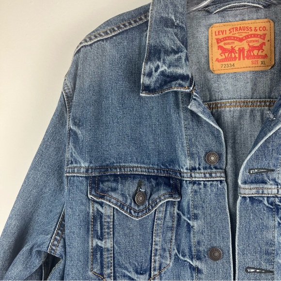 Levi’s Trucker Denim Jean Jacket Men’s Size XL Style # 723340139 - Picture 12 of 12